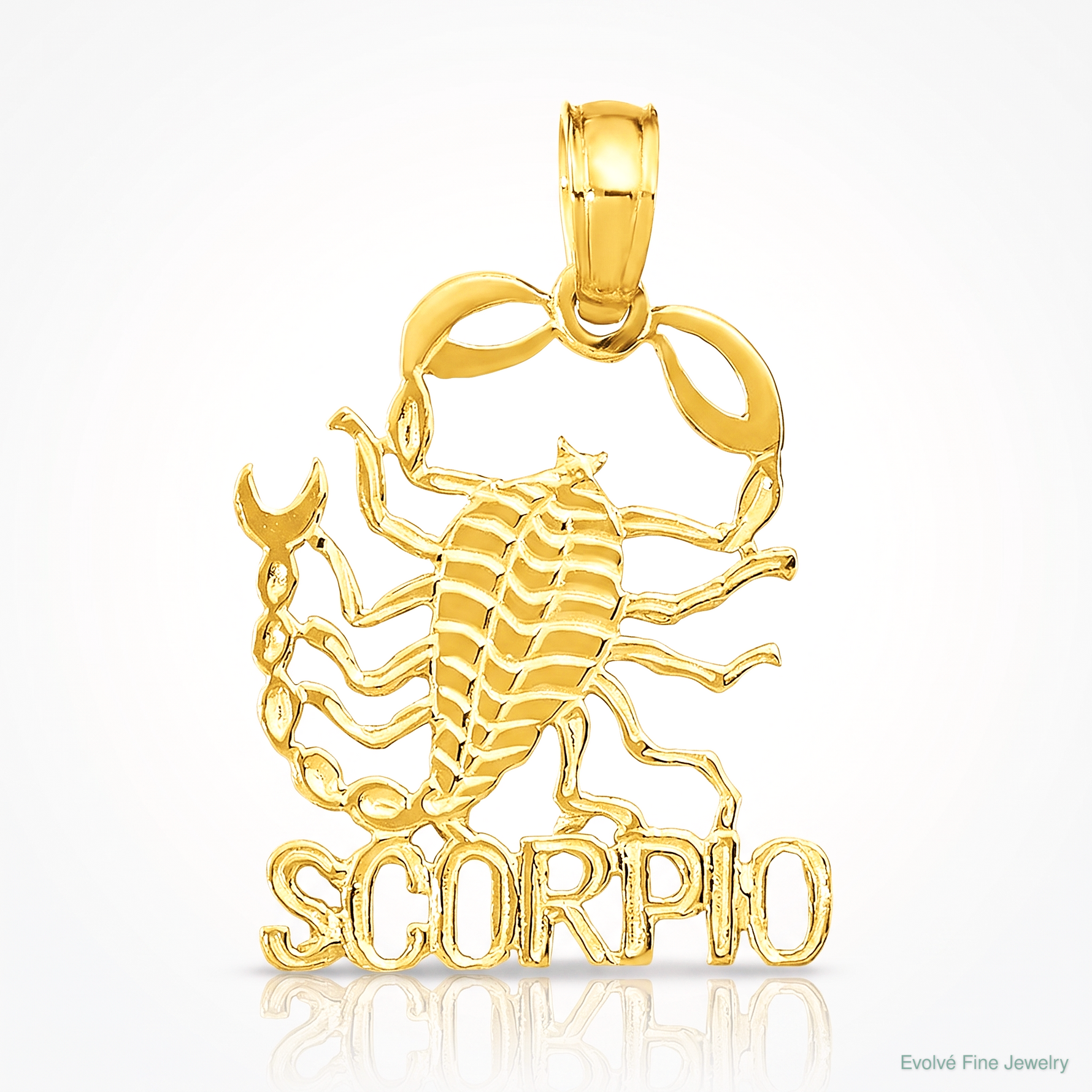 14K SCORPIO Zodiac Charm - Lifestyle View