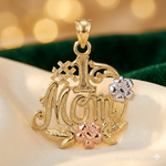 14k Two-tone w/White Rhodium 