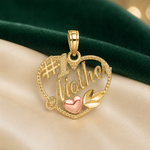 14k Two-Tone Heart w/ 