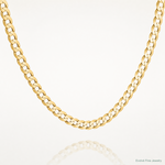 14k 3.7mm Lightweight Flat Cuban Chain - Lifestyle View