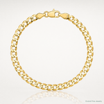 14k 3.7mm Lightweight Flat Cuban Chain - Lifestyle View
