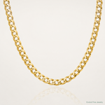 14k 4.7mm Lightweight Flat Cuban Chain - Lifestyle View