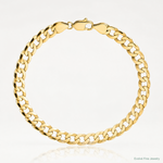 14k 7.2mm Lightweight Flat Cuban Chain - Lifestyle View