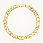 14k 8.3mm Lightweight Flat Cuban Chain - Lifestyle View