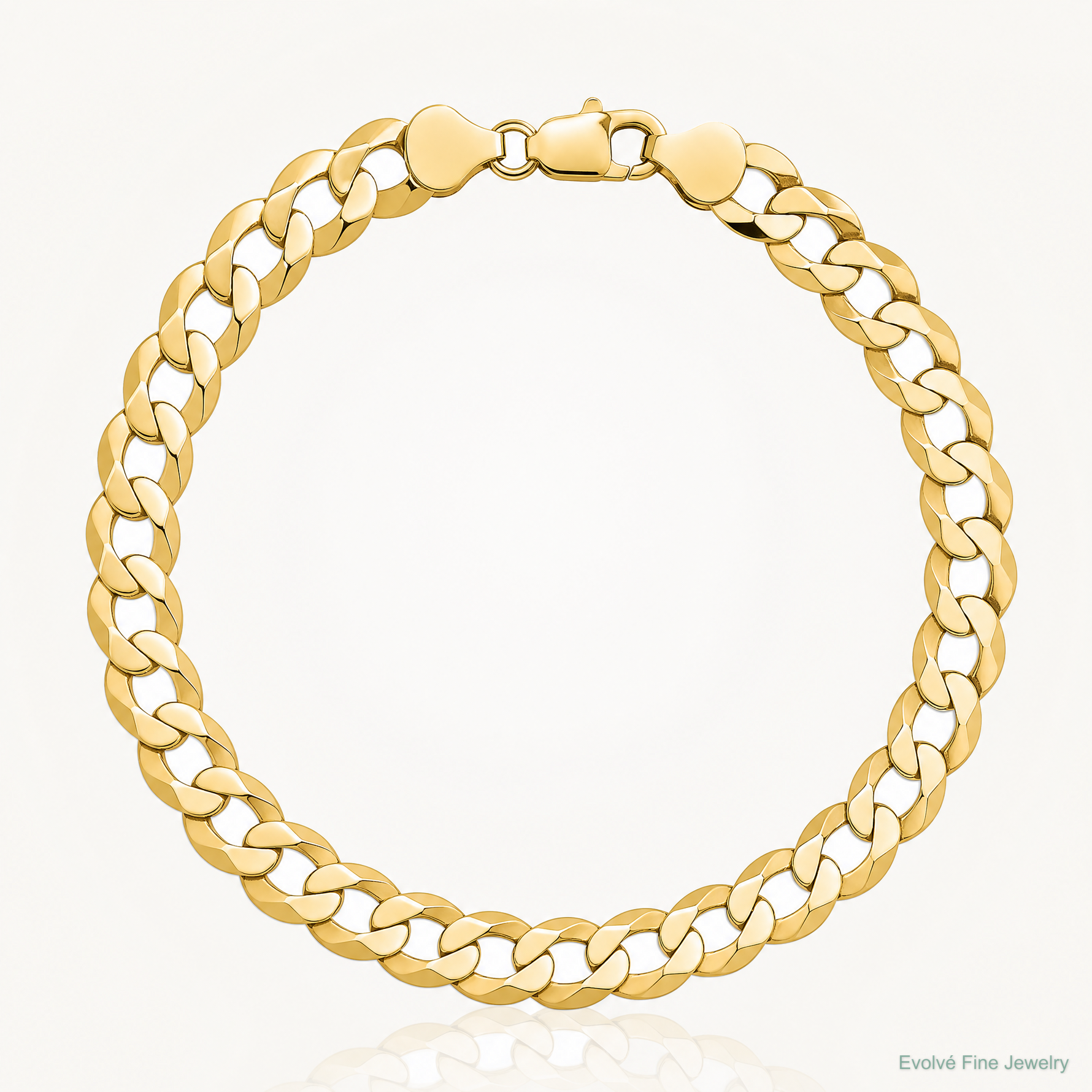 14k 8.3mm Lightweight Flat Cuban Chain - Lifestyle View