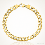 14k 9.4mm Lightweight Flat Cuban Chain - Lifestyle View