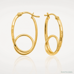 Leslie's 14K Polished Fancy Earrings - Lifestyle View