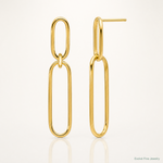 Leslie's 14k Polished Post Drop Earrings - Lifestyle View