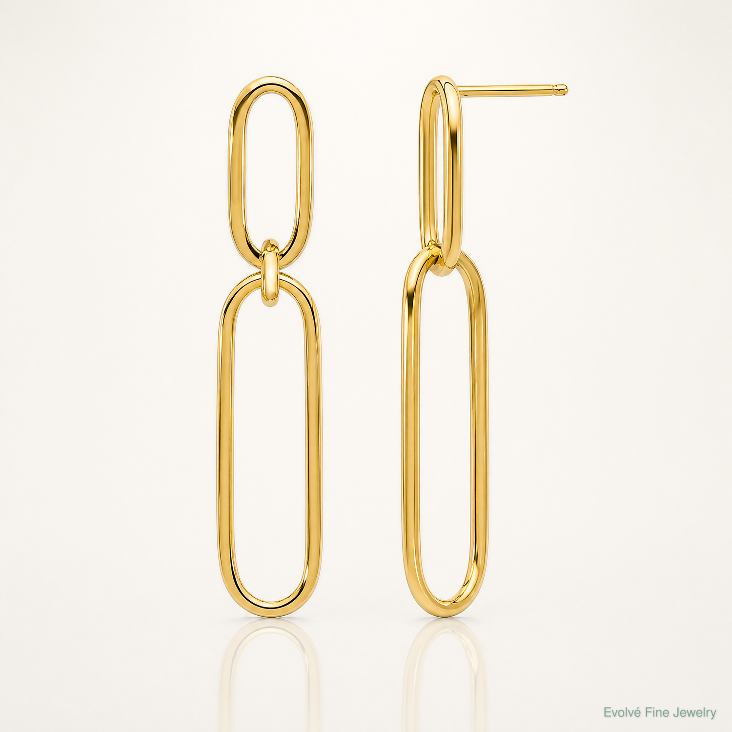 Leslie's 14k Polished Post Drop Earrings - Lifestyle View