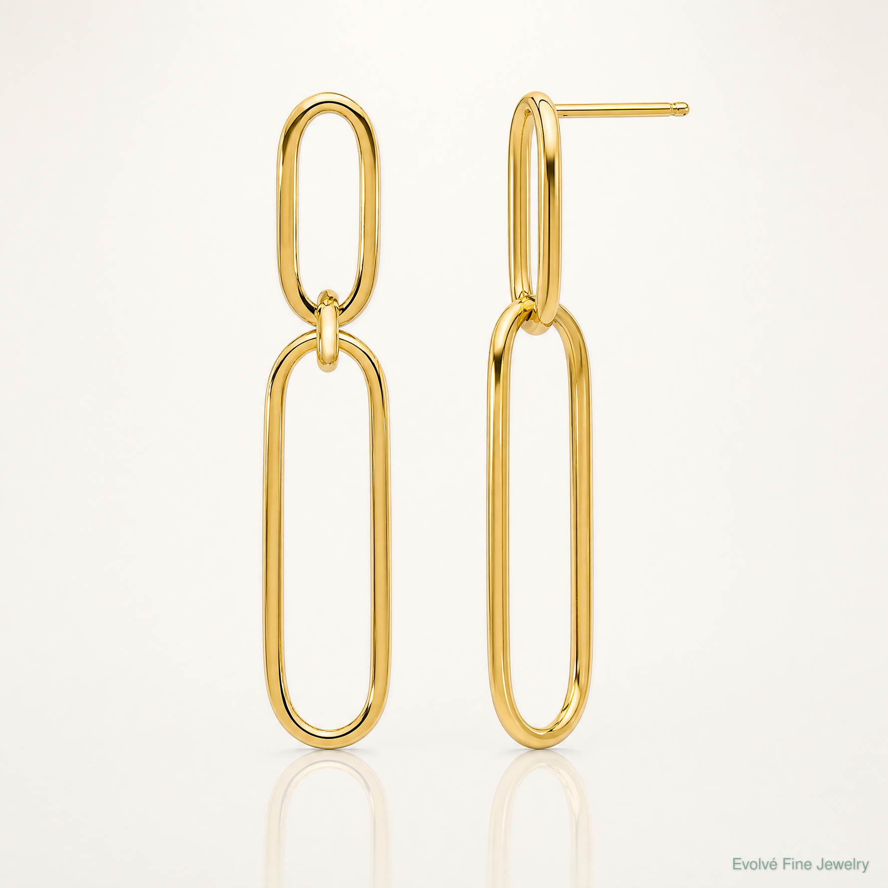 Leslie's 14k Polished Post Drop Earrings - Lifestyle View
