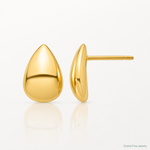 Leslie's 14K Polished Teardrop Post Earrings - Lifestyle View