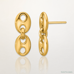 Leslie's 14K Polished Hollow Dangle post Earrings - Lifestyle View