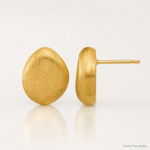 Leslie's 14K With Scratch Finish Post Earrings - Lifestyle View