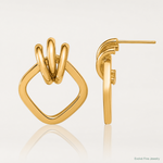 Leslie's 14K Polished Dangle Post Earrings - Lifestyle View