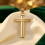 Leslie's 14K Polished Cross Pendant - Lifestyle View