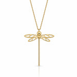 Leslie's 14K Polished Dragonfly w/2 in ext. Necklace - Lifestyle View