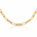 Leslie's 14K Polished Fancy Link Necklace - Lifestyle View