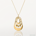 Leslie's 14K Polished with 2in. ext. Necklace - Lifestyle View