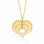 Leslie's 14K Polished Heart Pendant with 1in ext. Necklace - Lifestyle View