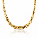 Leslie's 14K Polished Graduated Fancy Link Necklace - Lifestyle View