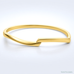 Leslie's 14K Polished Fancy Bypass Hinged Bangle - Lifestyle View