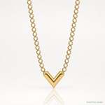 Leslie's 14K w/RH-plating Polished Fancy 18in Necklace - Lifestyle View
