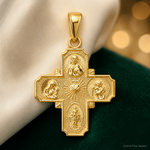 14k 4-Way Medal Pendant - Lifestyle View