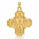 14k Four-Way Medal Pendant - Lifestyle View