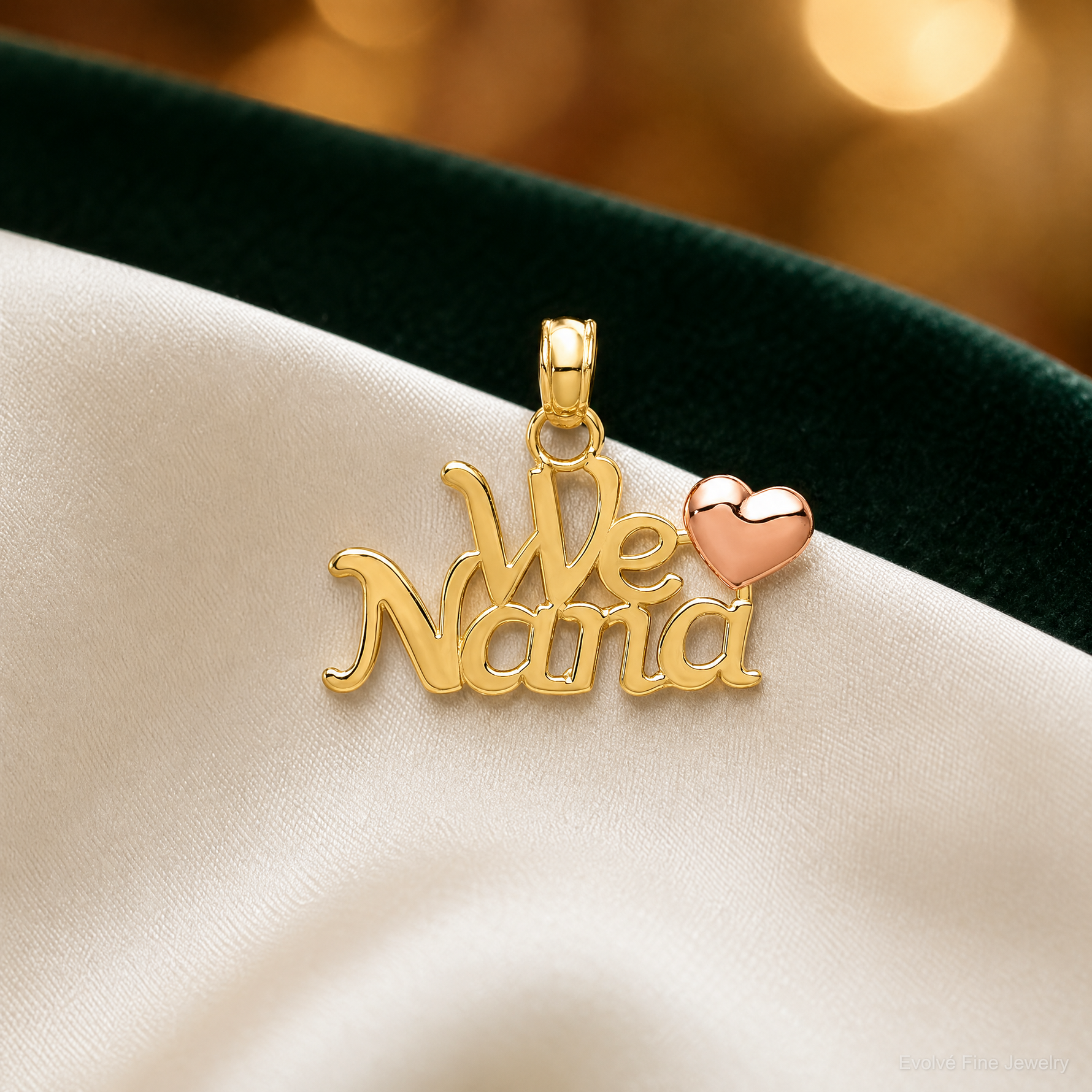 14k Two-Tone WE LOVE NANA Charm - Lifestyle View