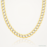 14k 5.9mm Lightweight PavÃ© Flat Cuban Chain - Lifestyle View