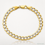 14k 5.9mm Lightweight PavÃ© Flat Cuban Chain - Lifestyle View
