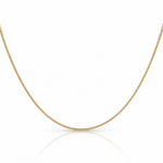 14k 1.3mm Curb Pendant Chain - Lifestyle View
