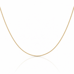 14k 1.05mm Spiga with Lobster Clasp Chain - Lifestyle View