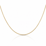 14k 1.2mm Cable Chain - Lifestyle View