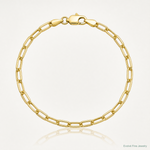 14k 3.0mm Solid Beveled Paperclip Chain - Lifestyle View