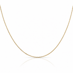 14k .8mm D/C Cable with Lobster Clasp Chain - Lifestyle View