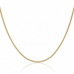 14k 1.5mm Lightweight Flat Anchor Link Pendant Chain - Lifestyle View