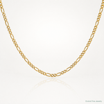 14k 1.25mm Flat Figaro Pendant Chain - Lifestyle View