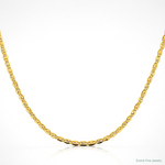 14k 2.75mm Tri-color Gold Pavé Valentino Chain - Lifestyle View