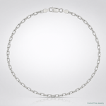 Sterling Silver 3.75mm Diamond-cut Long Link Cable Chain - Lifestyle View