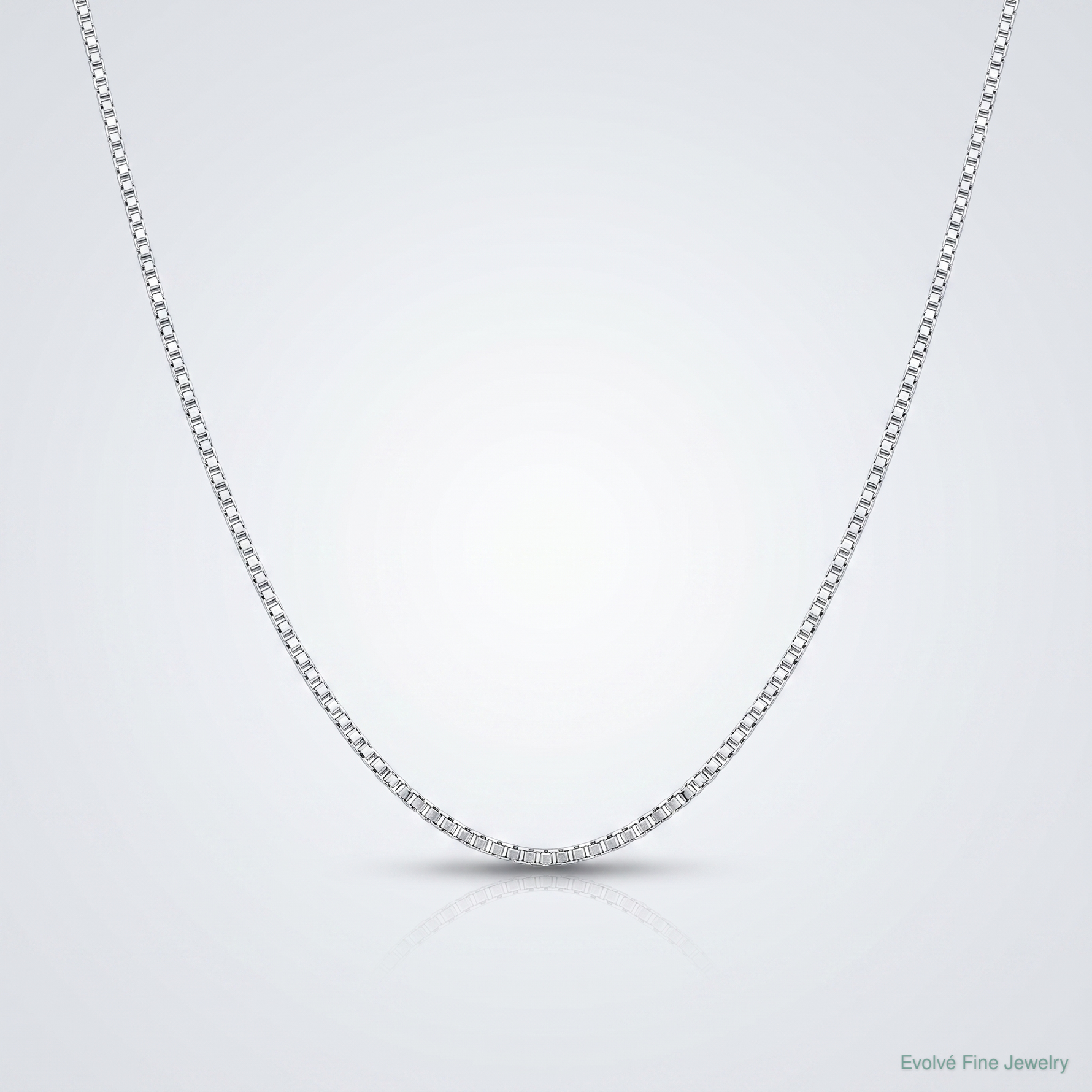 Sterling Silver .6mm Box Chain - Lifestyle View