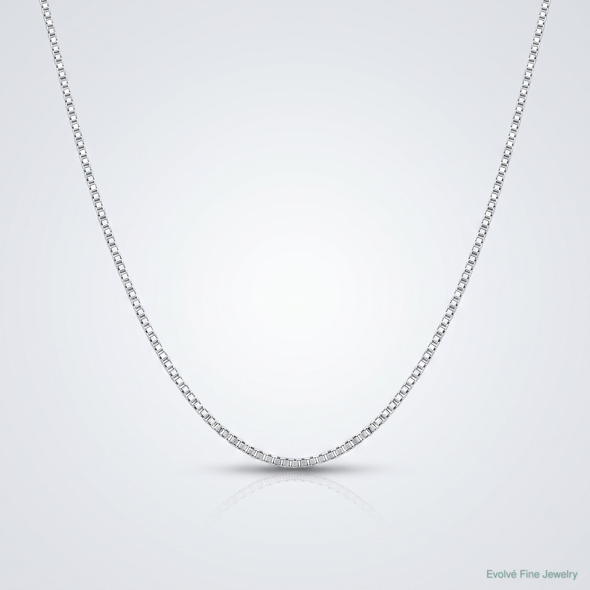 Sterling Silver .6mm Box Chain - Lifestyle View