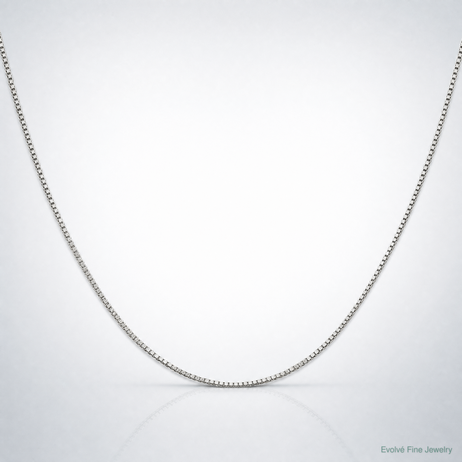 Sterling Silver .9mm Box Chain - Lifestyle View