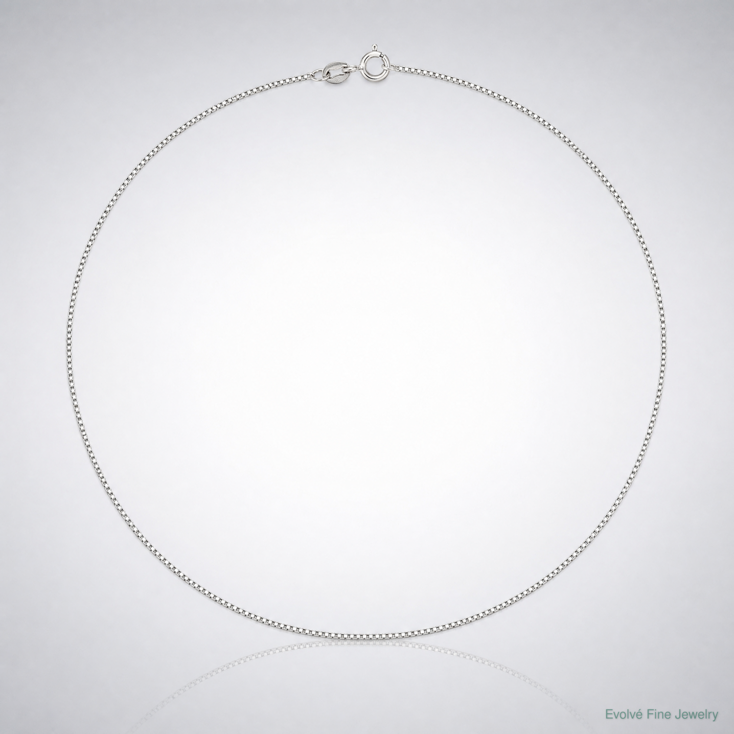 Sterling Silver .9mm Box Chain - Lifestyle View