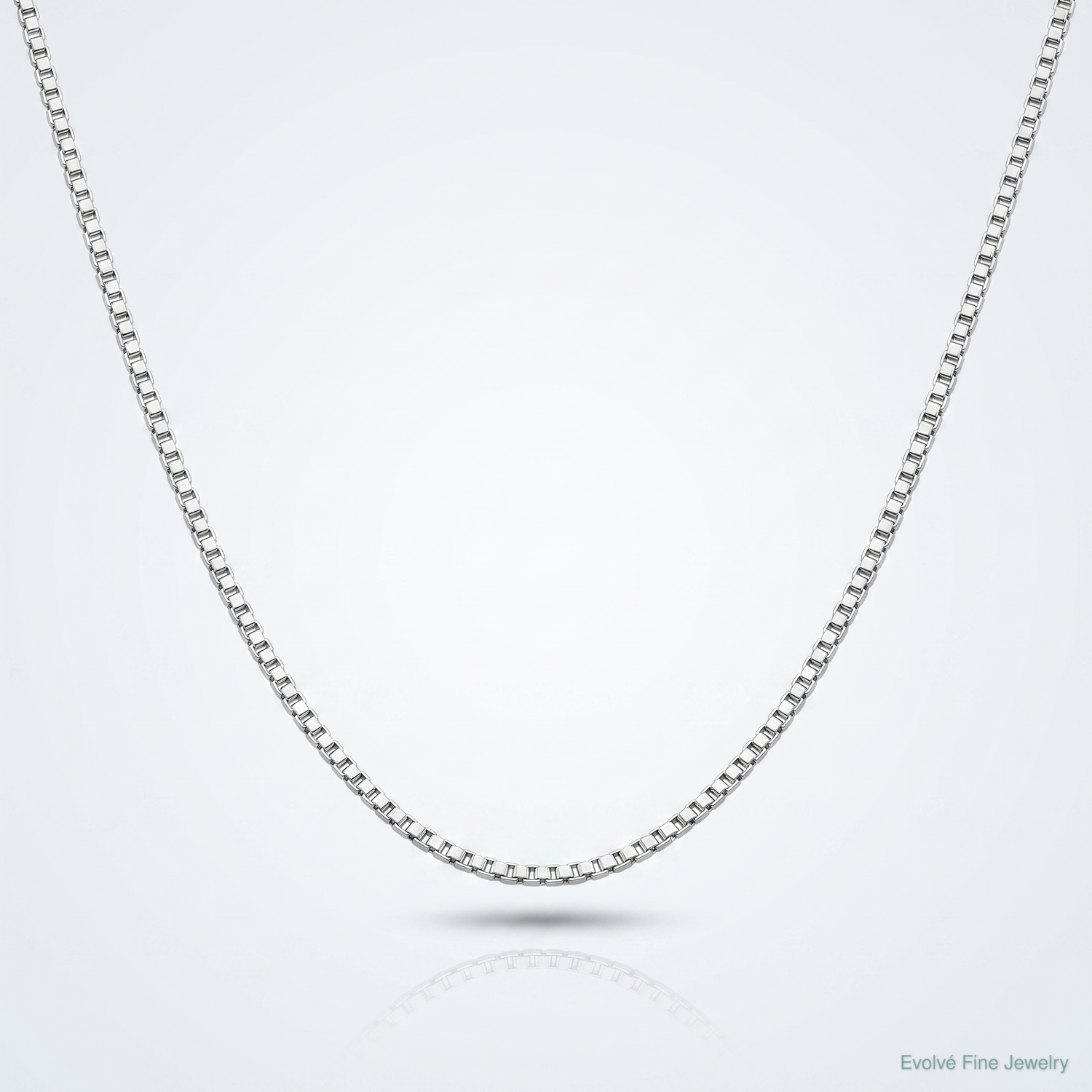 Sterling Silver 1.25mm Box Chain - Lifestyle View
