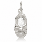 Sterling Silver Baby Shoe Charm - Lifestyle View