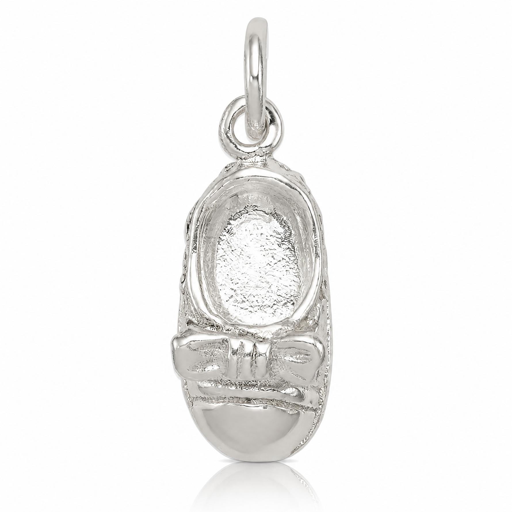 Sterling Silver Baby Shoe Charm - Lifestyle View