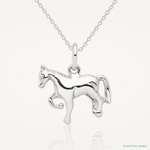 Sterling Silver Horse Charm - Lifestyle View