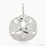 Sterling Silver Sand Dollar Charm - Lifestyle View