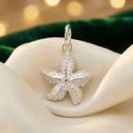 Sterling Silver Starfish Charm - Lifestyle View